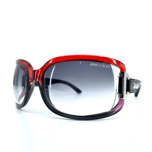 Jimmy Choo Accessories - Jimmy Choo ROKA/S 0NQV 7V Dark Grey Red Butterfly Sunglasses 115MM H7174